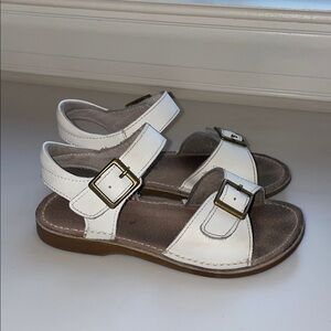 L’amour White Kids Sandals with Buckle